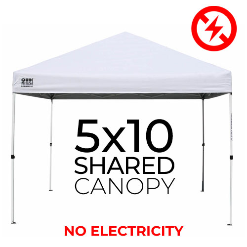 5x10 Shared Canopy (Packaged Food Only)
